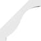 Ekena Millwork 3-in. W x 18-in. D x 18-in. H Baker Architectural Grade PVC Knee Brace BRCP03X18X18BKR - alternate 2